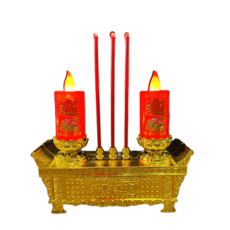 摇摆led电子蜡烛灯新型蜡烛烛台香炉供灯长明灯家用-阿里巴巴