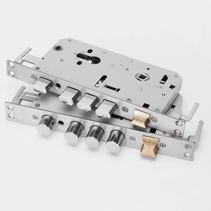 防盗门锁体240*30 24小锁体圆柱通用入户门双活双开智能天地钩