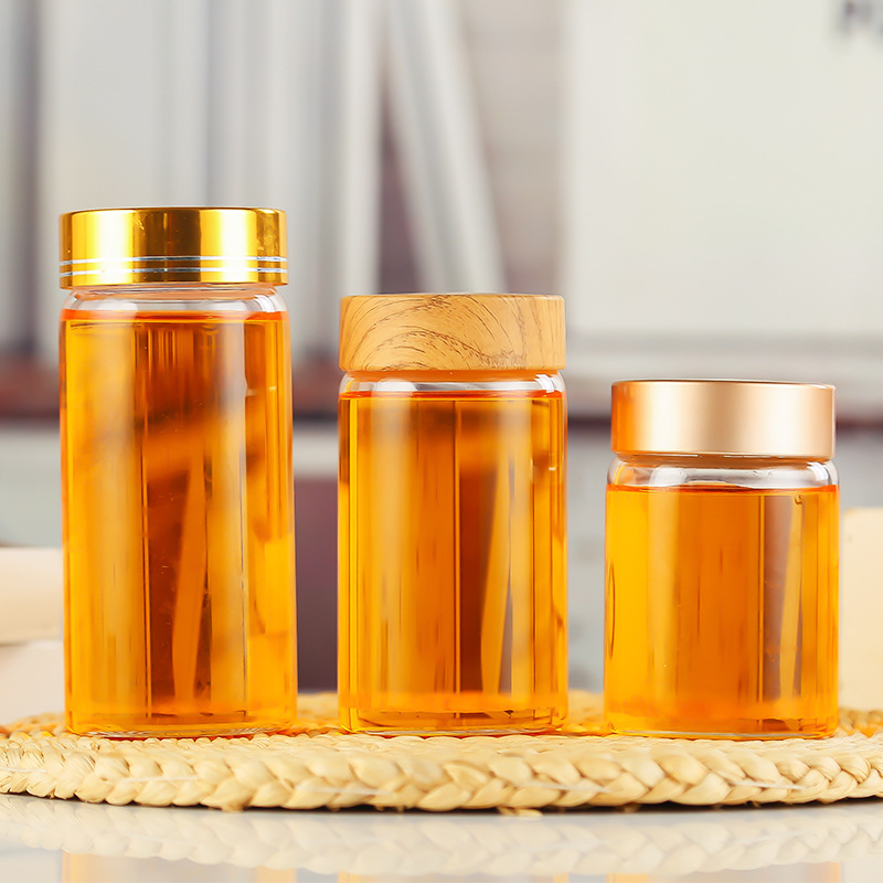 圆形蜂蜜玻璃瓶