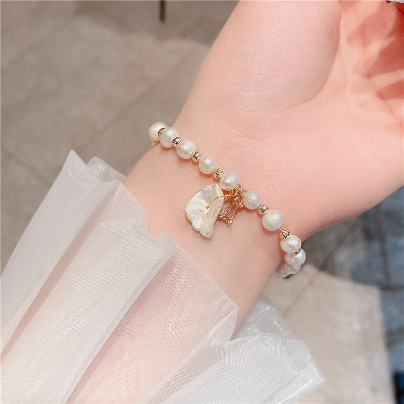 Temperamental All-Match Freshwater Pearl Bracelet Female Special-Interest Design Bracelet High Sense Bracelet