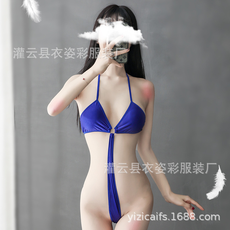 Clothing Zicai Manufacturer Sukumizu One-Piece Swimsuit Sexy Lingerie Sexy Seduction Free off Passion Couple Teasing Cross-Border