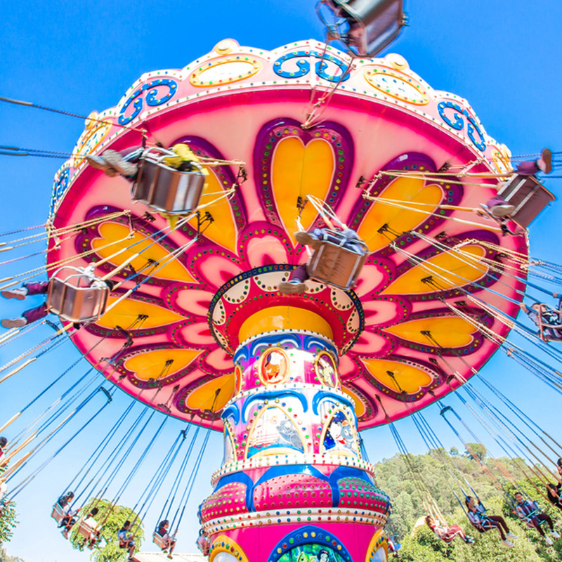 大型户外旋转飞椅豪华波浪旋转升降飞机户外公园景区游乐设备厂家