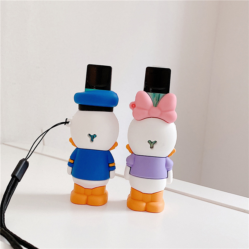 新款yooz柚子烟杆套适用yooz情侣硅胶卡通1代/2代通用潮烟具烟盒1