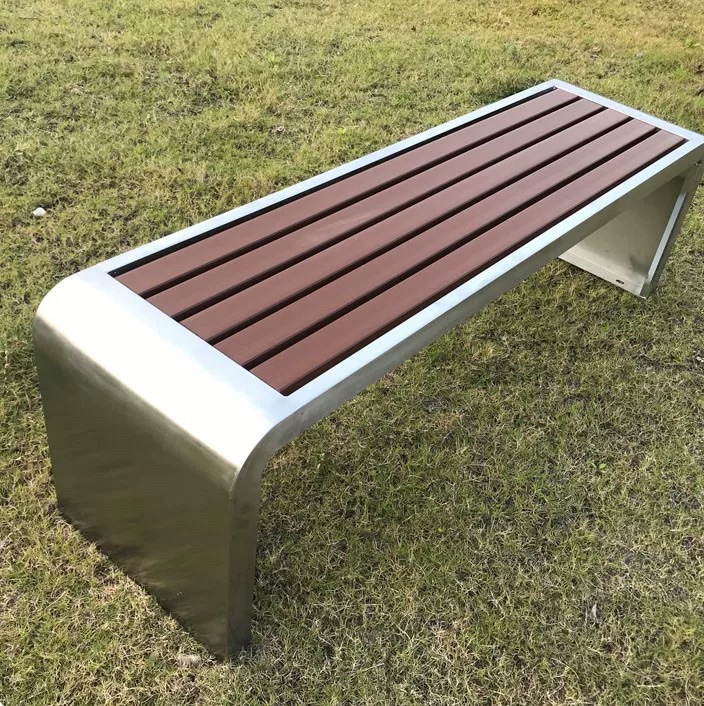 不锈钢户外长椅广场椅防腐公园椅车站小区等候椅定制创意座椅304