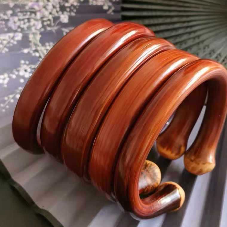 天然云南野生药藤镯金刚藤手镯 非西藏鸡血藤手镯 男女情侣款