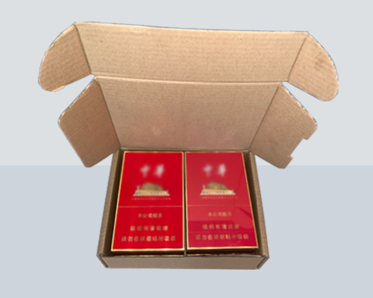 快递打包香烟纸箱飞机盒粗中细支两条香烟包装盒箱子批发 图片_高清