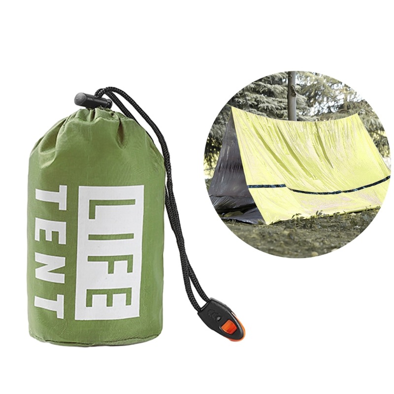 outdoor survival tent 2 person emergency shelter tube tents