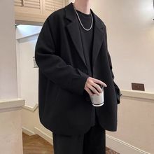 2024新款西服休闲外套春秋痞帅设计英伦雅痞男装cityboy西装宽松