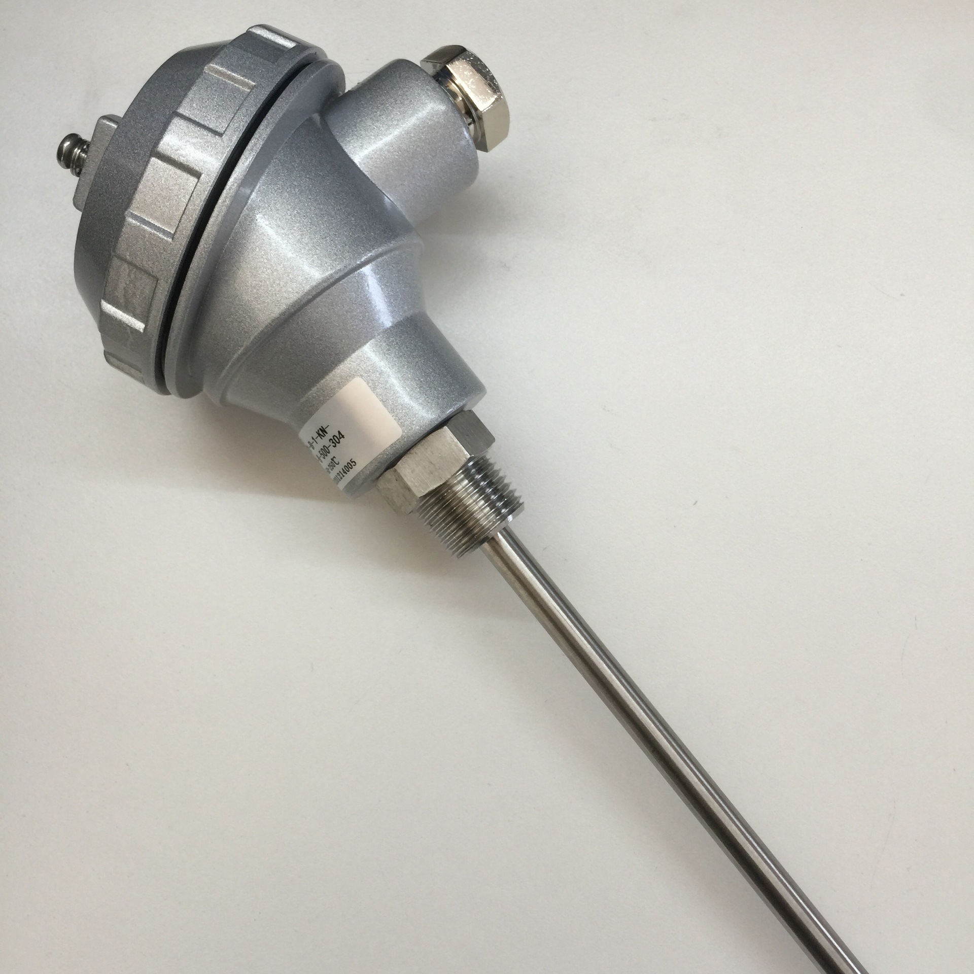 zysensor温度传感器pt100 杆长500mm 管径8mm pt1/2螺纹 304材质-阿里