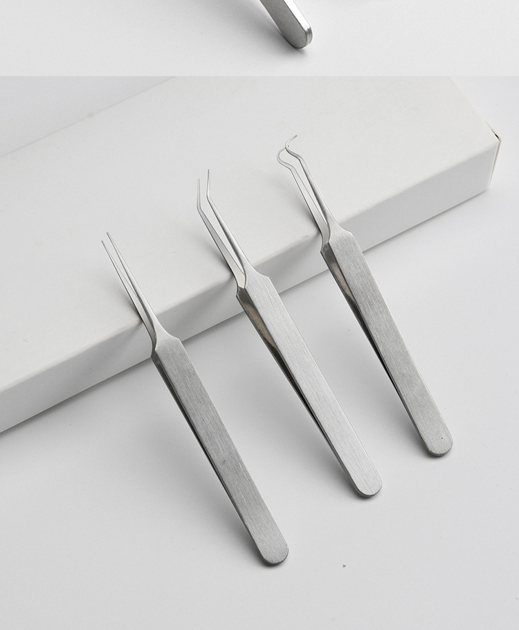 9cm不锈钢粉刺细胞夹脂肪粒夹子 去痘痘 黑头夹暗疮针美容工具