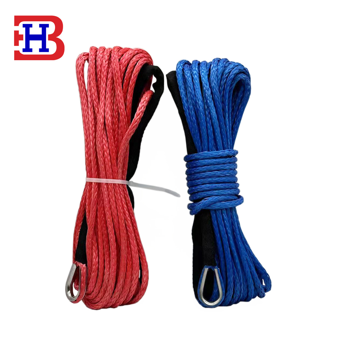厂家直销 跨境越野车绞盘绳红色蓝色黑色 6×15毫米 量大优惠
