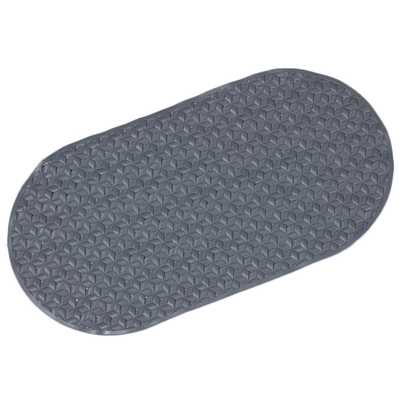 New Pvc Bathroom Non-Slip Mat Bathroom Shower Room Oval Bath Anti-Fall Foot Mat Bathtub Foot Mat