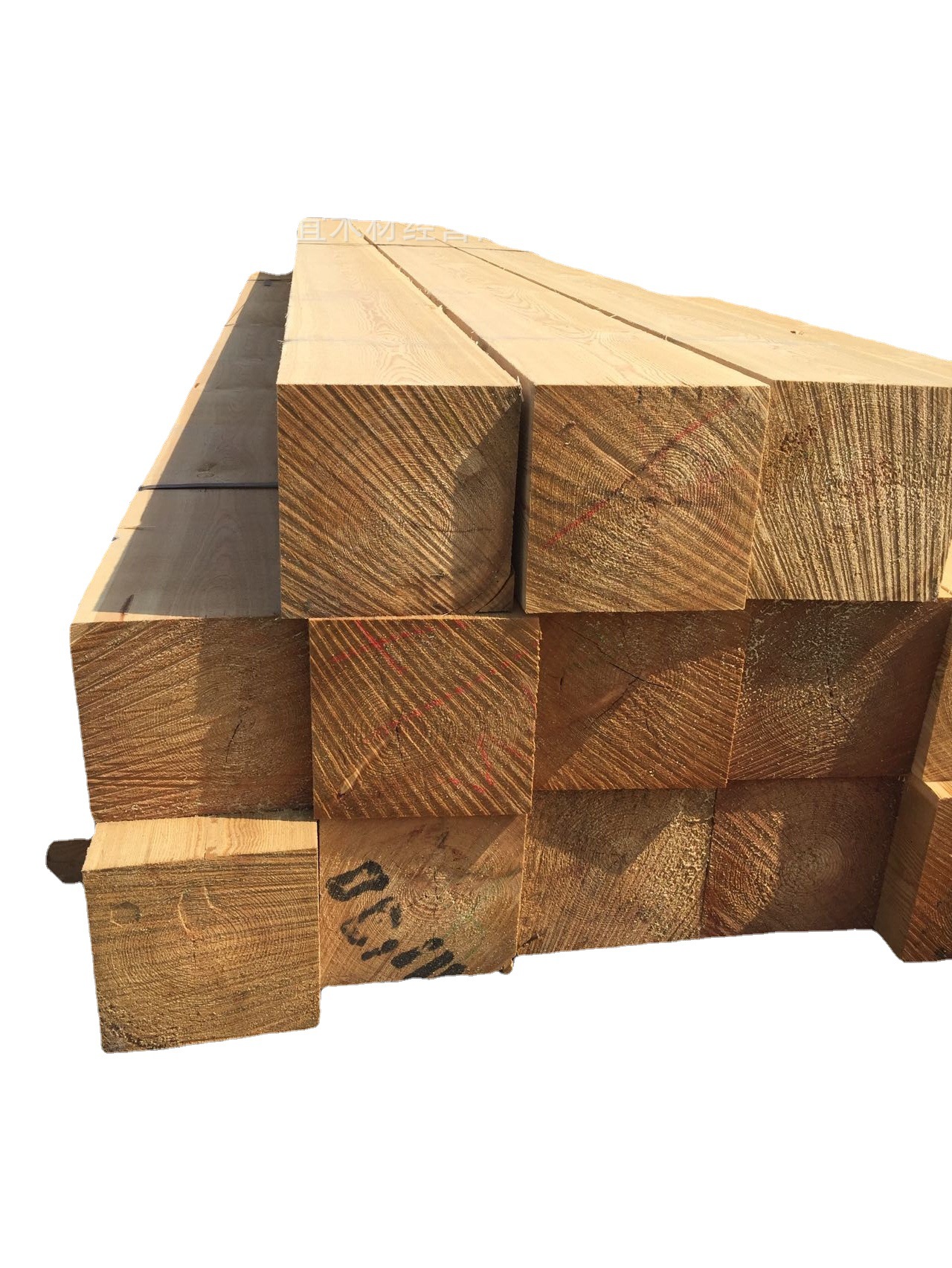 源头 枕木防溜防滑阻挡器垫木 定制尺寸油浸铁路枕木桥梁机械船舶