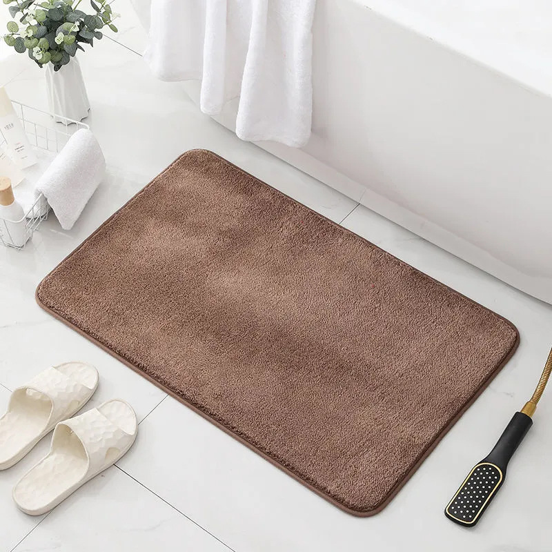 Cashmere-like Thickened Bathroom Absorbent Floor Mat Bathroom Non-Slip Floor Mat Door Mat Bedroom Living Room Entrance Carpet