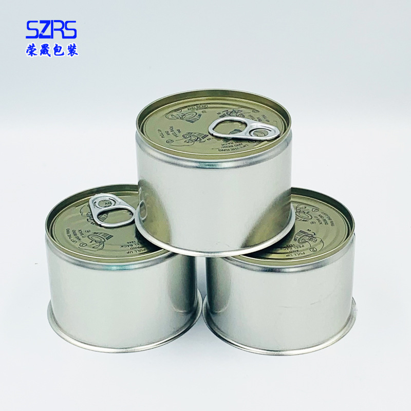 现货150-500克熟食罐头马口铁罐牛肉酱休闲食品易拉罐