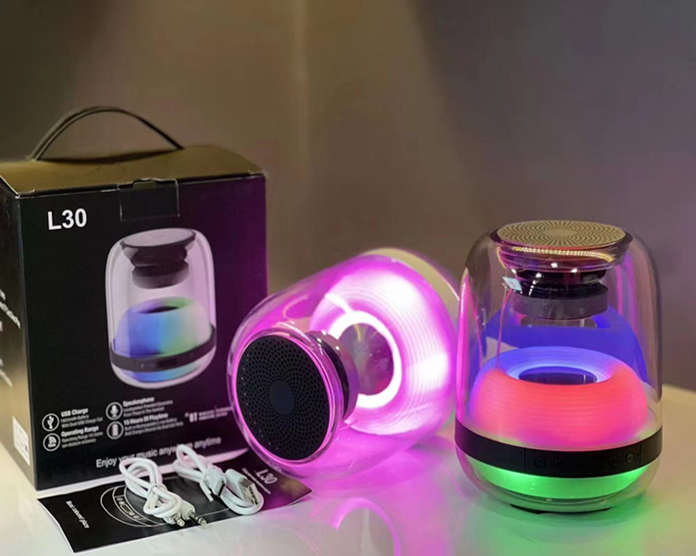 Haman Crystal 4 Generation Bluetooth L30 Speaker Soundsticks4 Household Desk Colorful Luminous Transparent Audio