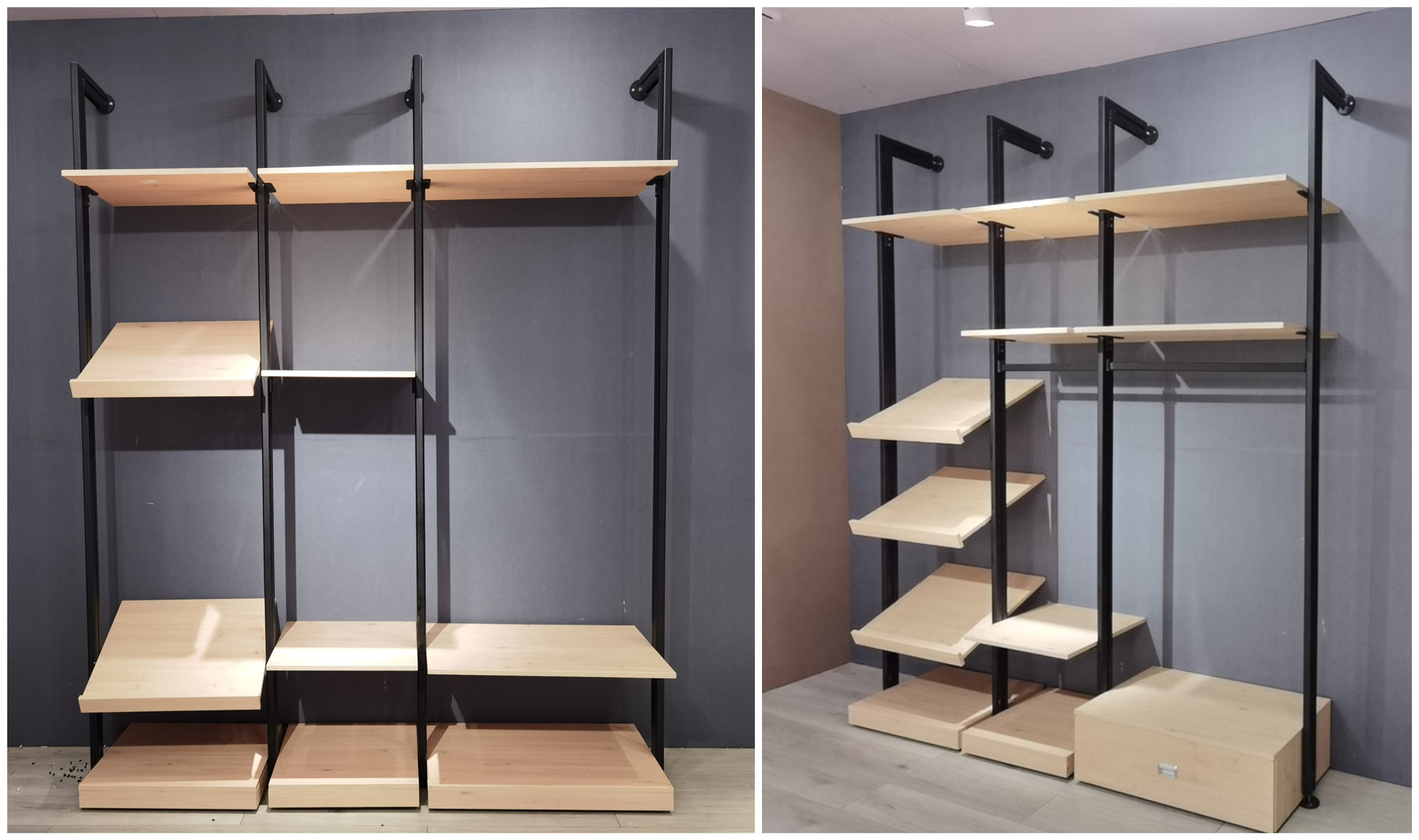 厂家供应 金属衣帽间 铝合金立柱式衣柜 开放式衣帽间 威吕铝制品