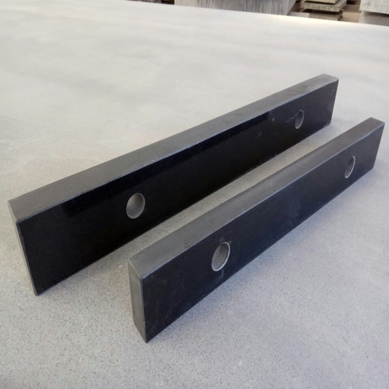 供应大理石平行平尺 花岗石测量检测直尺 可打孔镶螺纹套机械构件