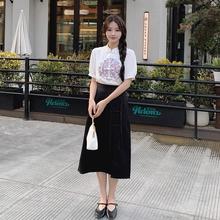 新中式国风盘扣刺绣套装裙女2024年新款设计感独特夏装搭配一整套