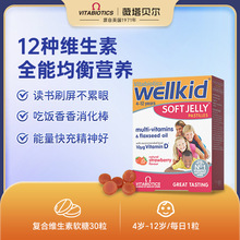 [保税]英国薇塔贝尔WELLKID儿童21种复合维生素咀嚼片4-12岁