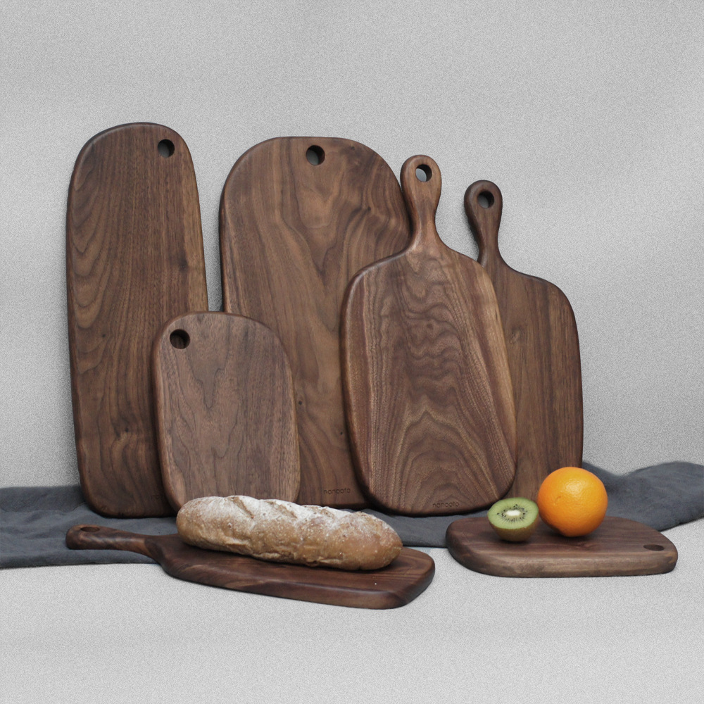 Black Walnut Solid Wood Cutting Board Hanging Home Chopping Board Fruit Restaurant Hotel Pizza Steak Bread Board Ornaments