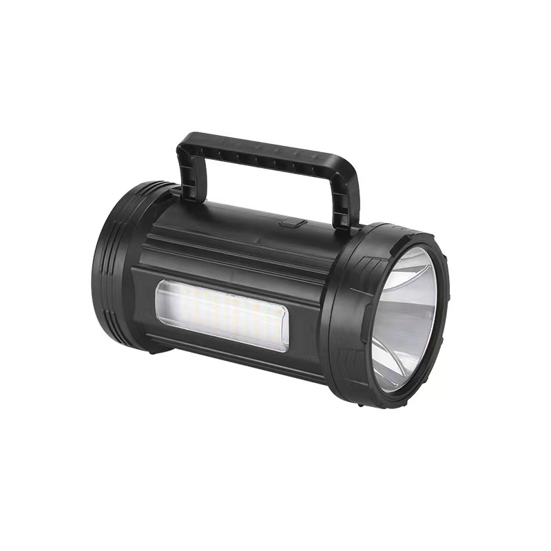 Strong Light Searchlight Outdoor Solar Energy Floodlight Portable Belt Bracket Flashlight Camping Lantern Power Bank