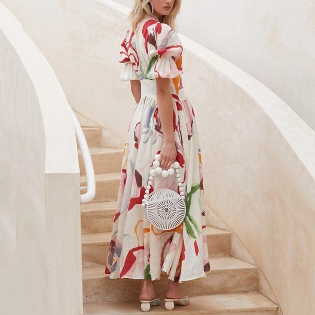 2022 Autumn Independent Station Amazon Women's Clothing Europe and America New Slim Swing Chiffon Print Long Skirt Beach Dress 2022 Autumn Independent Station Amazon Women's Clothing Europe and America New Slim Swing Chiffon Print Long Skirt Beach Dress