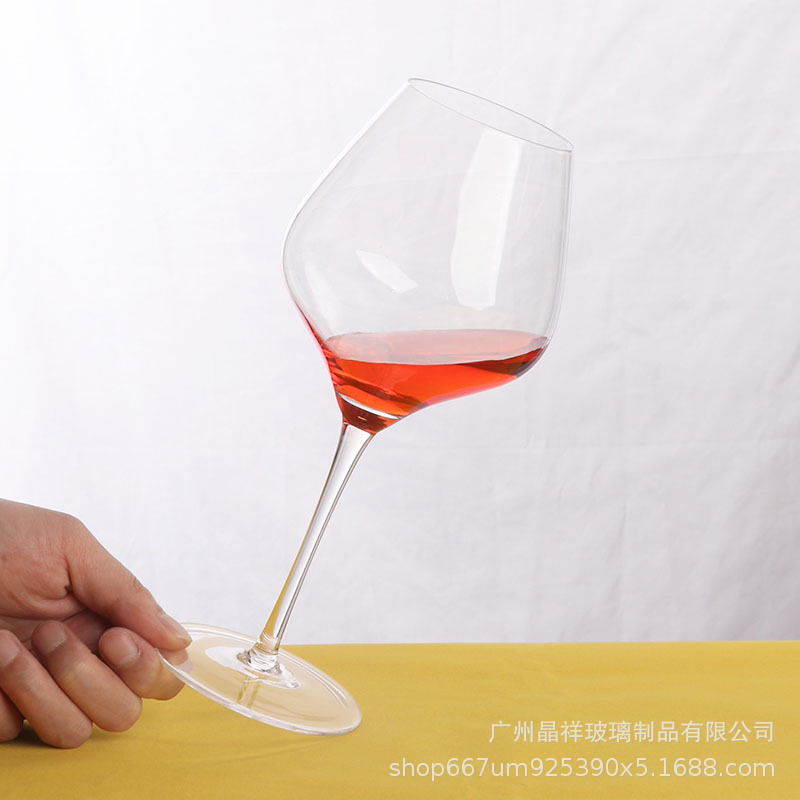 家用套装会所水晶玻璃红酒葡萄酒高脚杯勃艮第杯酒具大号时尚圆肚