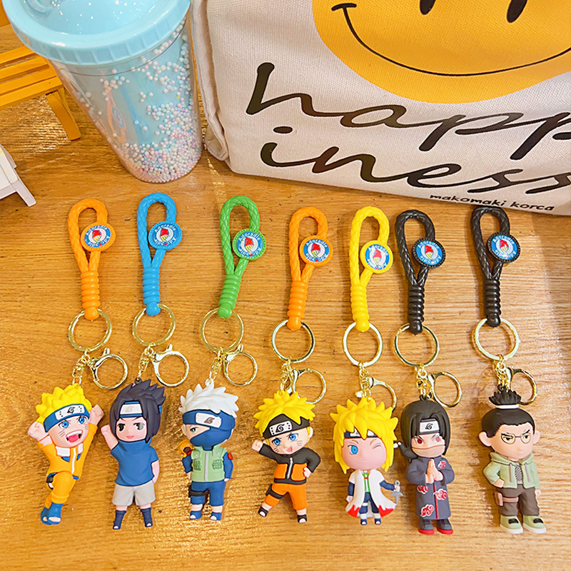 Naruto Cartoon Bag Pendant Keychain Wholesale Internet Celebrity Doll Doll Ornaments Doll Car Key Chain