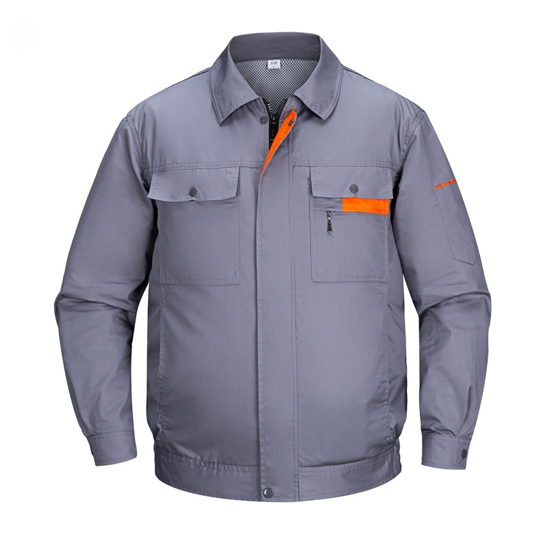 工厂定制夏季空调服长袖工作服防暑降温劳保服带充电风扇服男工装