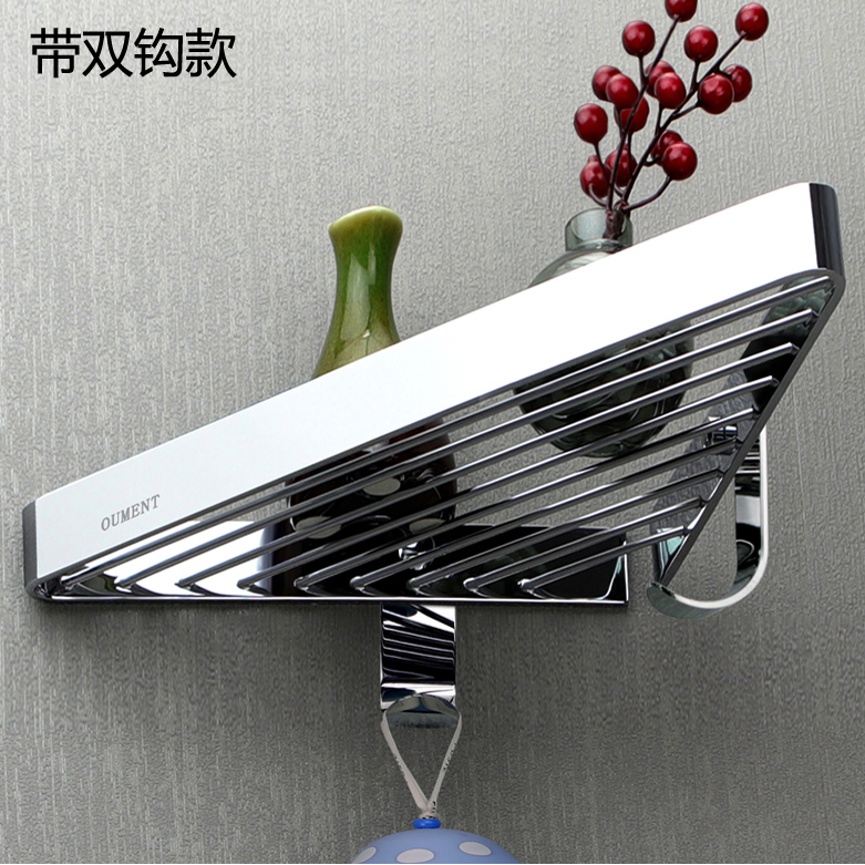 umc7全铜浴室置物架加厚小尺寸 淋浴房转角架 卫生间三角置物架带