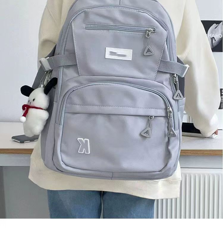 Large Capacity Schoolbag Female Korean Style Versatile High School Students Online Red Backpack Mori Style Fashion Brand Junior High School Students