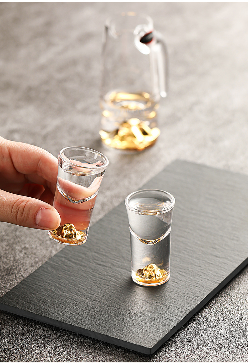 玻璃水晶白酒杯分酒器家用个性加厚小号葡萄红酒壶煮酒具中式套装