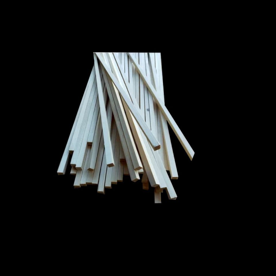 xcm松木diy手工模型材料小木条木方木线条木块实木龙骨抛光条