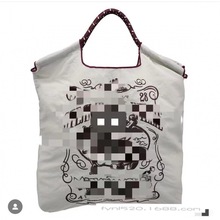 美国老鼠miki刺绣尼龙布袋环保袋日本刺绣包