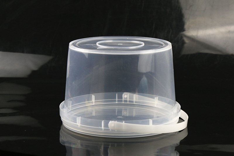 塑料桶厂家批发高透收纳桶玩具食品包装手提pp密封桶带盖透明圆桶