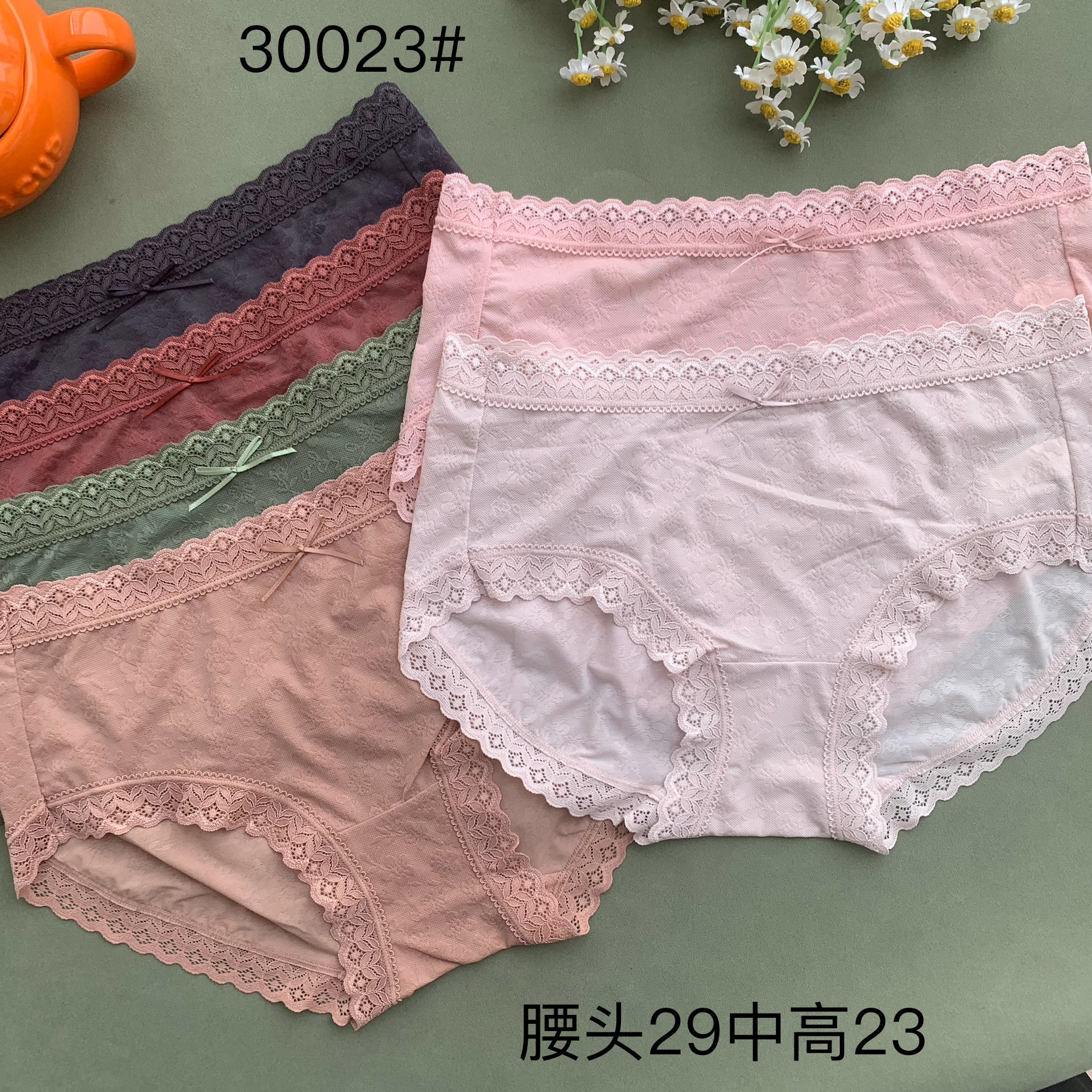 30023性感网纱蕾丝柔软舒适亲肤尾货女士三角内裤库存内衣女便宜