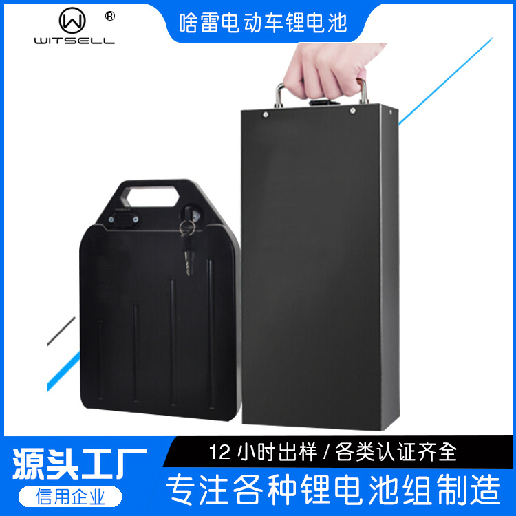 48v60v 电动摩托车哈雷车x7x10款电池大容量锂电池可拆卸带外壳