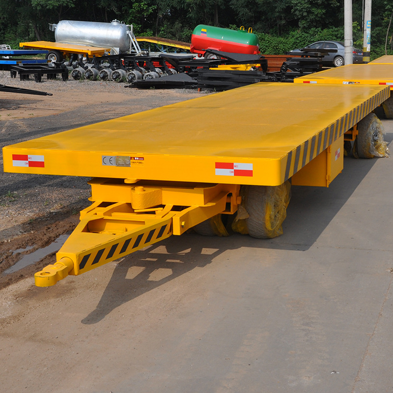 25吨重型平板拖车 平板转运车 工业货物搬运车 重型厂内搬运车