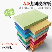 彩色卡纸A4优质皮纹纸230g标书文件合同封面纸A3 A3+ A3++封皮纸