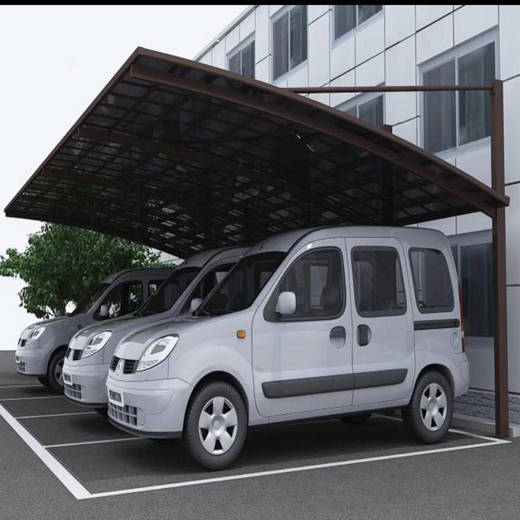 车棚 露天车位铝合金车棚 小区自行车雨棚 景区遮阳景观车棚
