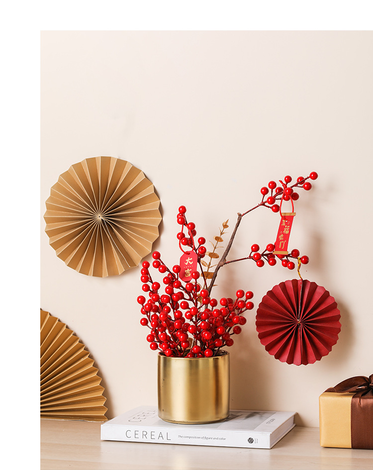 陶瓷花盆批发电镀金色花盆大号批发装饰福桶抱抱桶新年年宵花花桶