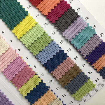 针织面料 260g米尼刷毛绒 91个颜色现货供应 t恤上衣 37855495