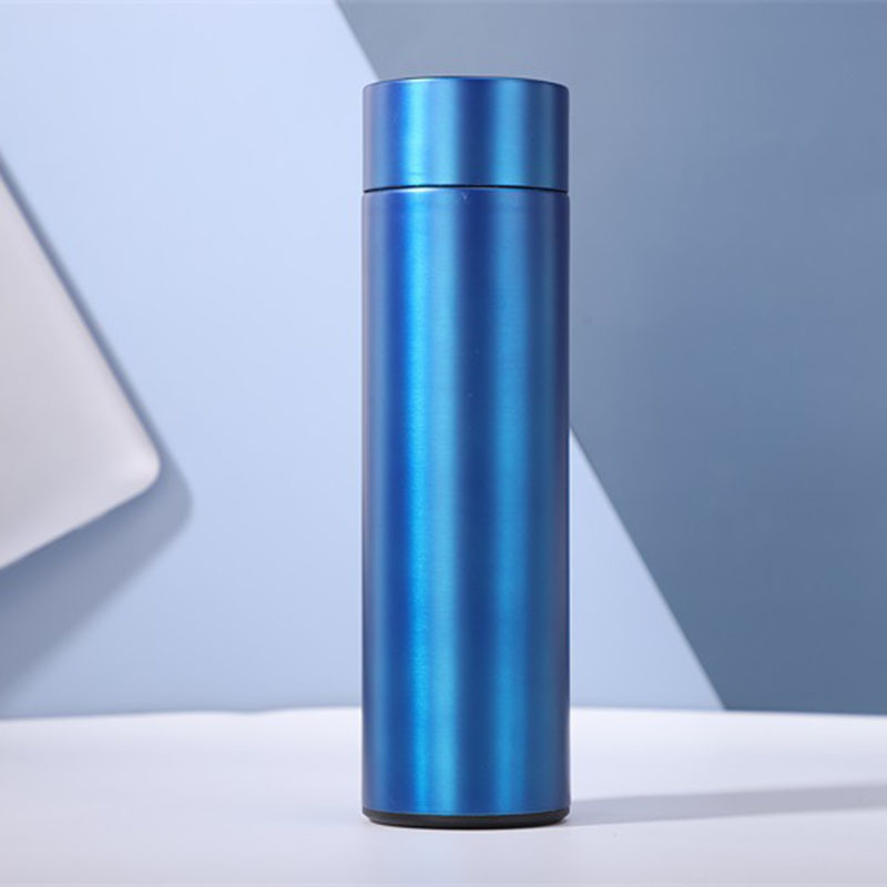 2023 Foreign Trade Smart Water Cup Display Temperature Cup New 304 Stainless Steel Thermos Cup Gift Business Cup Straight