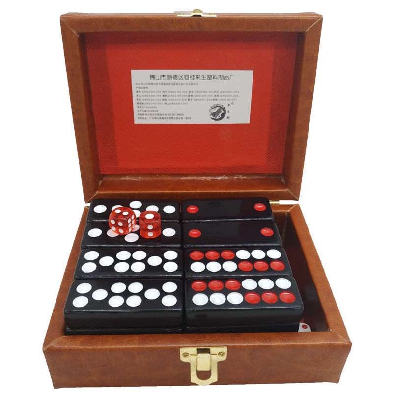 棋牌牌九天九骨牌大号天九牌 成人家用手搓推牌九顶牛广东排九牌