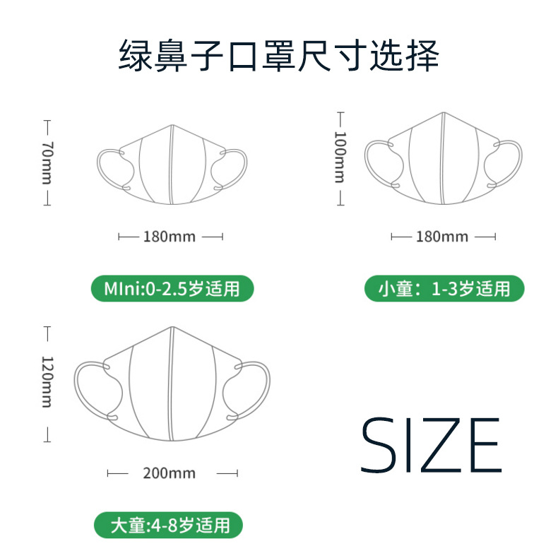 绿鼻子口罩a2