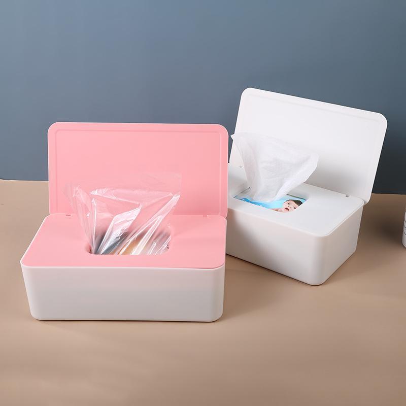 一次性手套盒家用防尘收纳盒口罩办公室桌面密封防污抽湿纸巾盒热