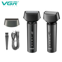 VGR380电动剃须刀批发便携家用男士往复式黑色IPX7全身防水刮胡刀