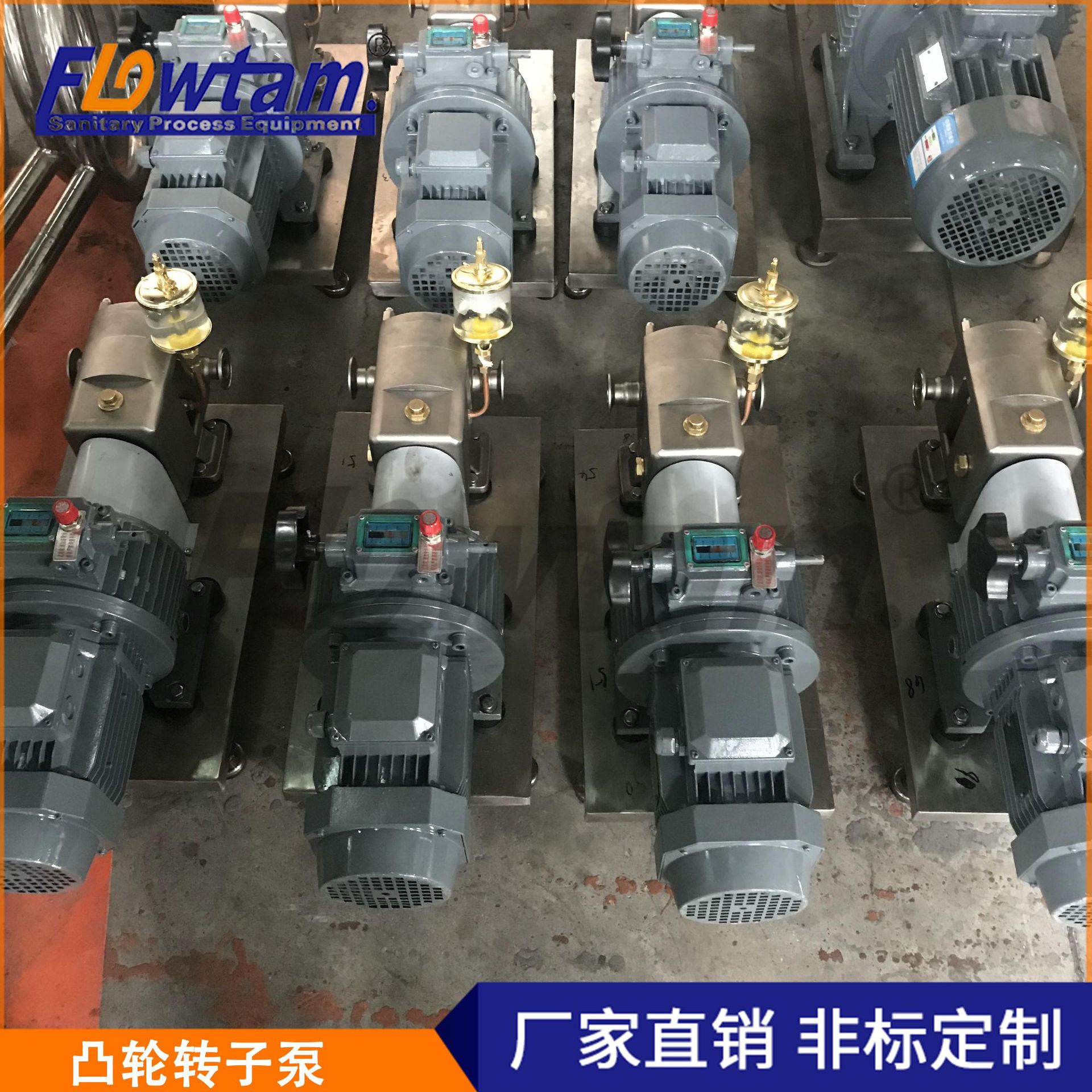 弗鲁特酱料糖蜜巧克力高粘稠泵食品卫生输送泵不锈钢凸轮转子泵