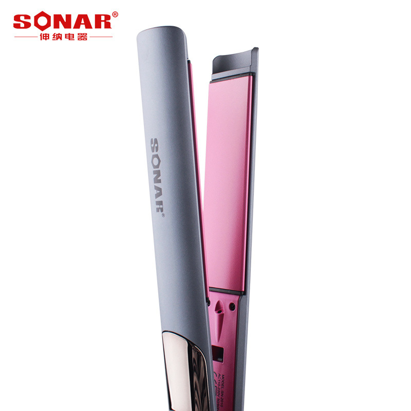 Sonar New Hair Straightener Ceramic LCD Splint Hair Curler for Hair Salon Negative Ion Hair Straightener Cross-Border